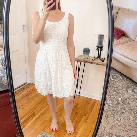 Lilly Pulitzer Posey Dress Daisy Lane Lace White - Picture 8 of 9